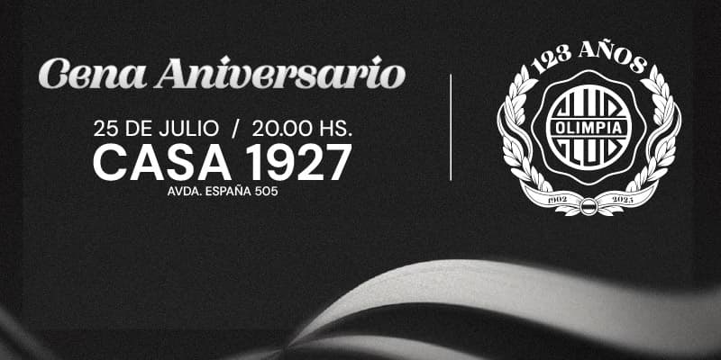 Imagen del evento "ANIVERSARIO CLUB OLIMPIA 123 AÑOS"