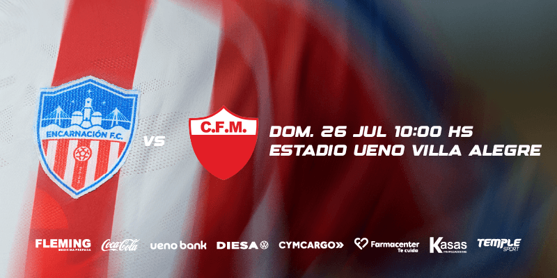 Imagen del evento Encarnación FC vs Fernado de la Mora 