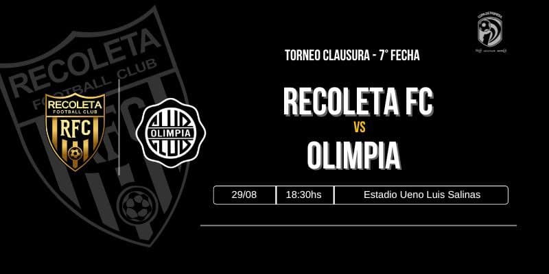 Imagen del evento Dvo. Recoleta vs Club Olimpia - Torneo Clausura 2026 - Fecha 7