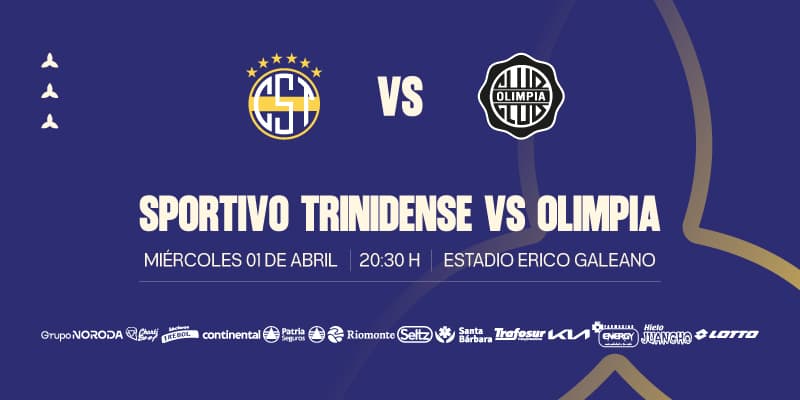 Imagen del evento Club Sportivo Trinidense vs el Club Olimpia - Torneo Apertura 2026 - Fecha 14