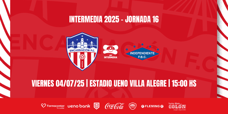 Imagen del evento Encarnación FC vs Independiente