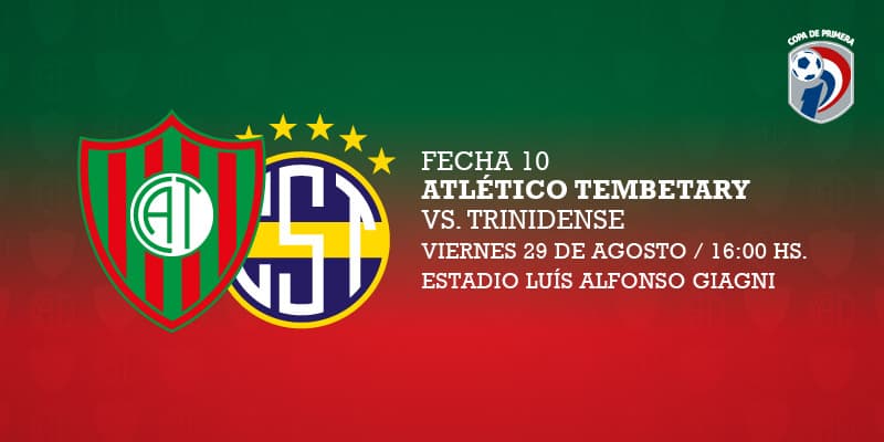 Imagen del evento Club Atlético Tembetary vs Club Sportivo Trinidense