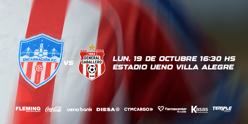 Imagen del evento Encarnación F.C. vs General Caballero JLM	