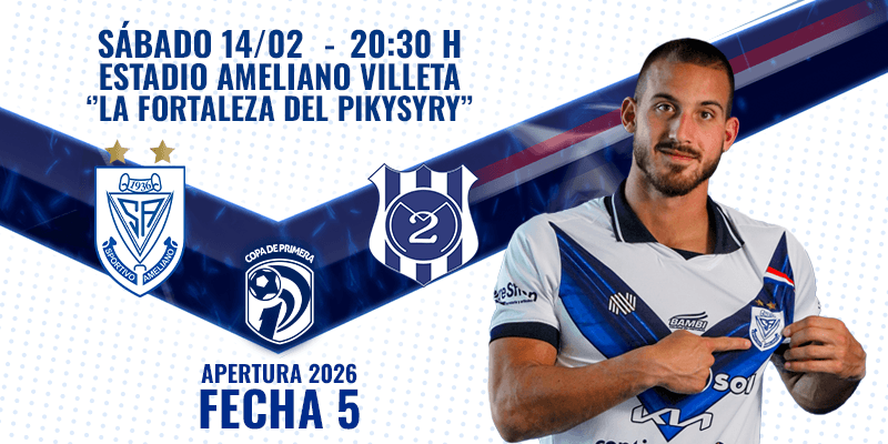 Imagen del evento Sportivo Ameliano vs 2 de Mayo - Torneo Apertura 2026 - Fecha 5