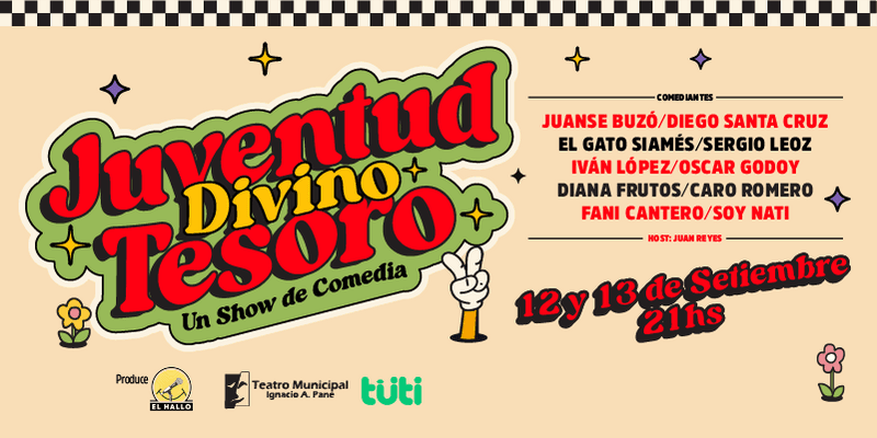 Imagen del evento Juventud Divino Tesoro – Un show de Comedia