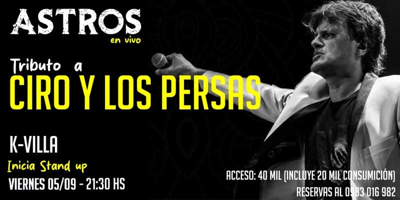 Imagen del evento Concierto tributo a Ciro y los Persas