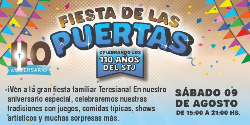 Imagen del evento FIESTA DE LAS PUERTAS 110 AÑOS STJ