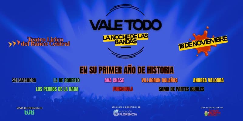 Imagen del evento VALE TODO – LA NOCHE DE LAS BANDAS