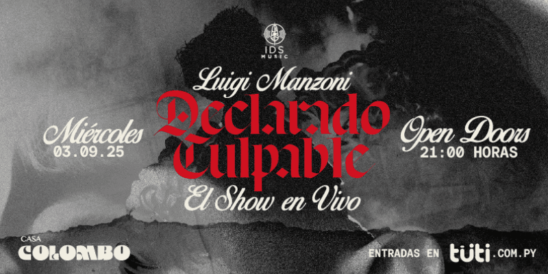 Imagen del evento Luigi Manzoni Declarado Culpable el show en vivo 