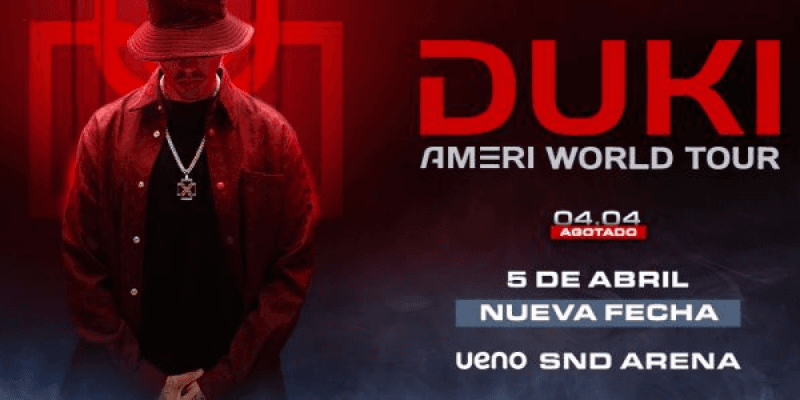 Imagen del evento DUKI en Concierto 5 de Abril