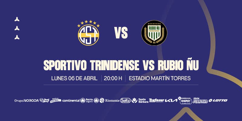 Imagen del evento Trinidense vs Rubio Ñu - Torneo Apertura 2026 - Fecha 15