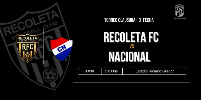 Imagen del evento Dvo. Recoleta vs Nacional - Torneo Clausura 2026 - Fecha 3