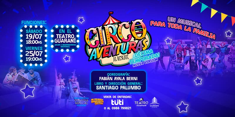 Imagen del evento CIRCO AVENTURAS AL RESCATE 