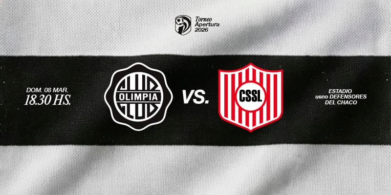Imagen del evento OLIMPIA vs San Lorenzo - Torneo Apertura 2026 - Fecha 9