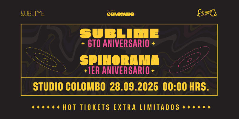 Imagen del evento SUBLIME & SPIN0RAMA (ANIVERSARIO)