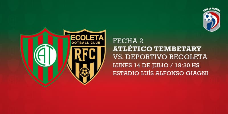 Imagen del evento Club Atlético Tembetary vs Recoleta FC