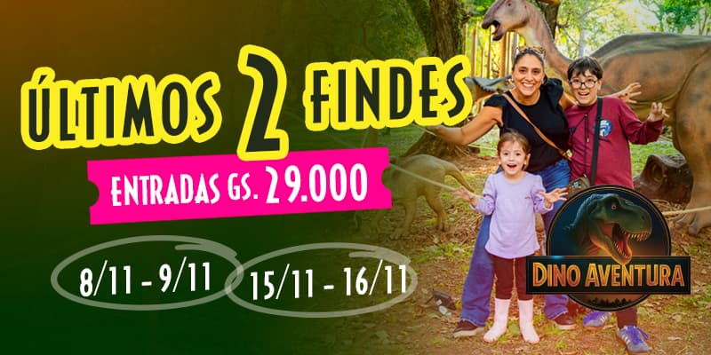 Imagen del evento DINO AVENTURA – Parque de Dinosaurios