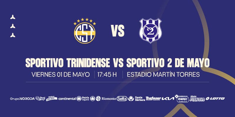 Imagen del evento Trinidense vs Club 2 de Mayo - Torneo Apertura 2026 - Fecha 19