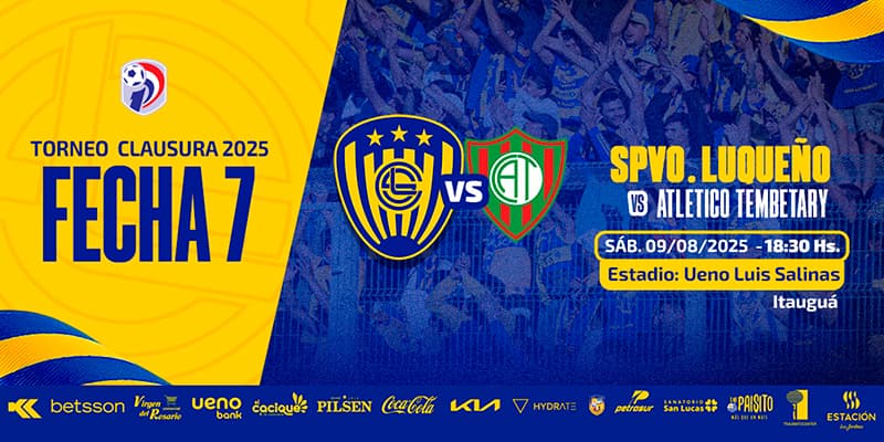 Imagen del evento Sp. Luqueño vs Tembetary