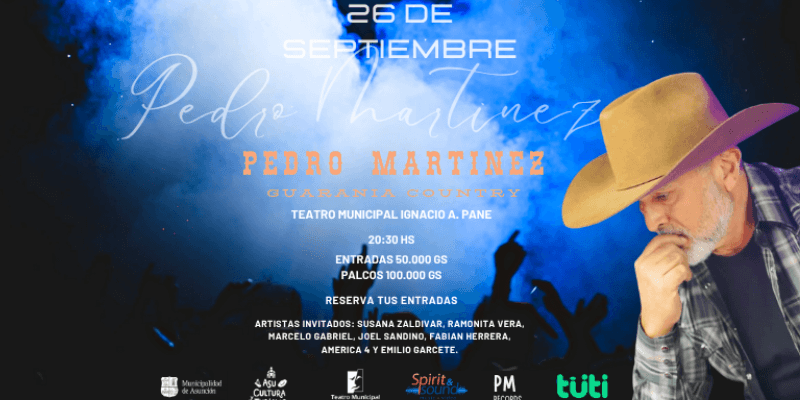 Imagen del evento PEDRO MARTINEZ, GUARANIA COUNTRY