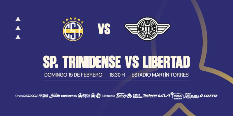 Imagen del evento Club Sportivo Trinidense vs el Club Libertad - Torneo Apertura 2026 - Fecha 5