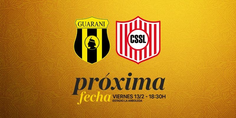 Imagen del evento Club Guaraní vs Club Sp. San Lorenzo Torneo Apertura 2026 - Fecha 5