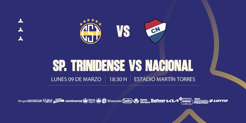 Imagen del evento Club Sportivo Trinidense vs el Club Nacional - Torneo Apertura 2026 - Fecha 9
