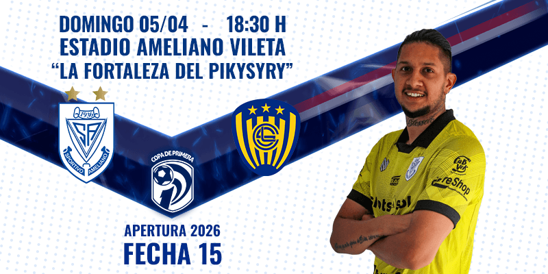 Imagen del evento Spvo Ameliano vs Luqueño- Torneo Apertura 2026 - Fecha 15