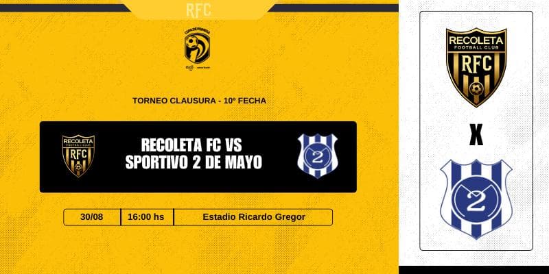 Imagen del evento Dvo. Recoleta vs Sportivo 2 de Mayo