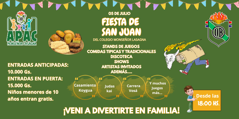 Imagen del evento San Juan del Colegio Monseñor Lasagna