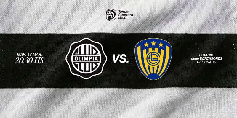 Imagen del evento OLIMPIA vs Sportivo Luqueño - Torneo Apertura 2026 - Fecha 11