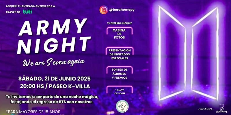 Imagen del evento ARMY NIGHT