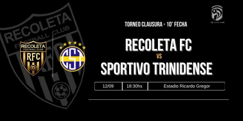 Imagen del evento Dvo. Recoleta vs Sportivo Trinidense - Torneo Clausura 2026 - Fecha 10