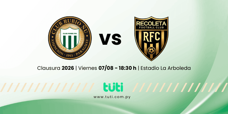 Imagen del evento Rubio Ñu vs Sportivo Recoleta