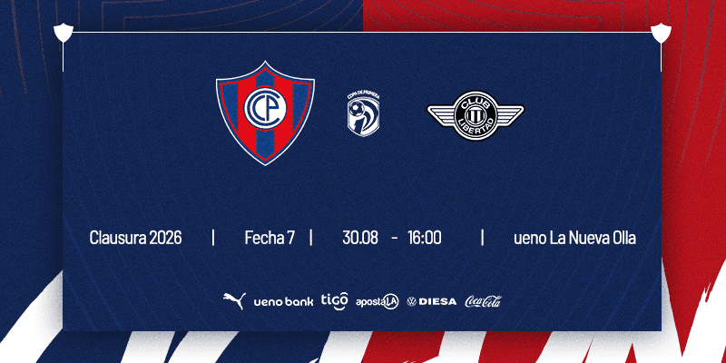 Imagen del evento Cerro Porteño vs Libertad - Torneo Clausura 2026 - Fecha 7