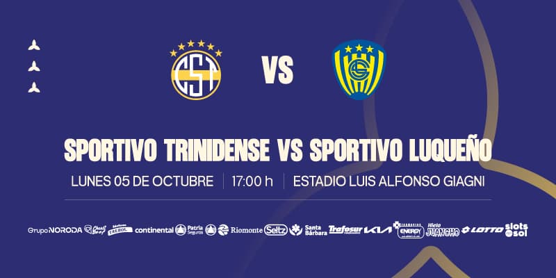 Imagen del evento Club Sportivo Trinidense vs Sportivo Luqueño Fecha 13 - Torneo Clausura 2026