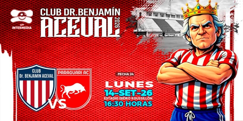 Imagen del evento Club Dr. Benjamín Aceval vs. Club Paraguarí