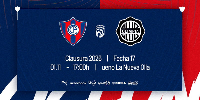 Imagen del evento CERRO PORTEÑO vs Olimpia - Torneo Clausura 2026 - Fecha 17