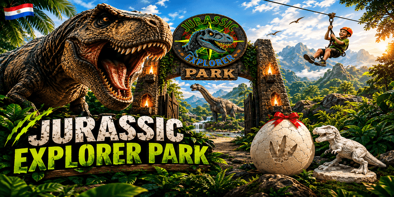 Imagen del evento Jurassic Explorer Park – La Aventura Jurásica comienza aquí.