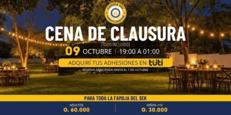 Imagen del evento Cena de Clausura