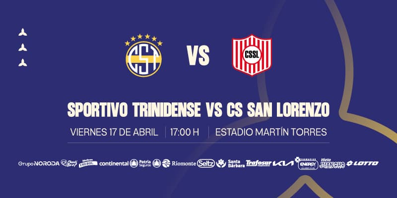 Imagen del evento Trinidense vs San Lorenzo - Torneo Apertura 2026 - Fecha 17