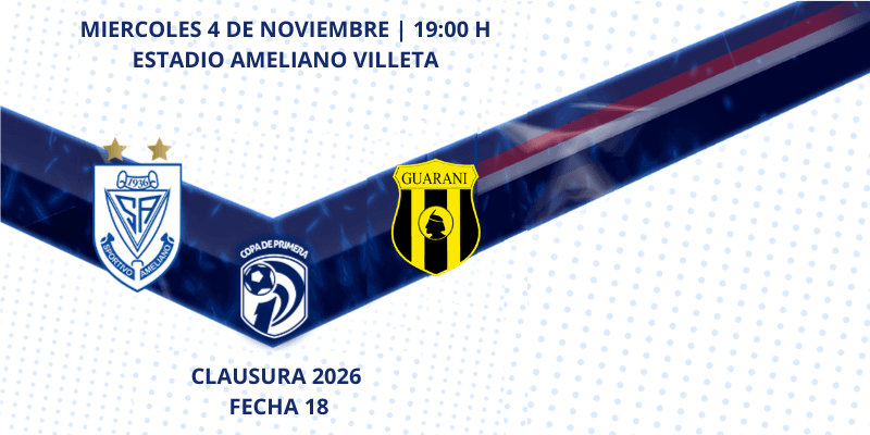 Imagen del evento Sportivo Ameliano vs Club Guaraní - Torneo Clausura 2026