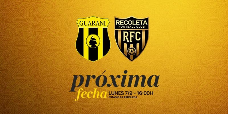 Imagen del evento Club Guarani vs. Club Recoleta FC - Torneo Clausura -2026 – Fecha 9