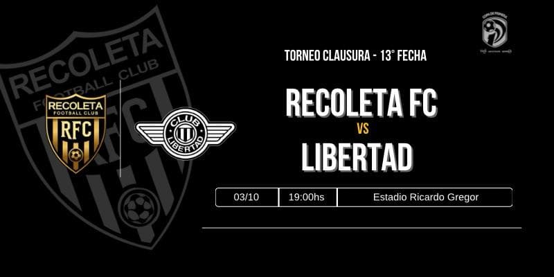 Imagen del evento Dvo. Recoleta vs Club Libertad - Torneo Clausura 2026 - Fecha 13