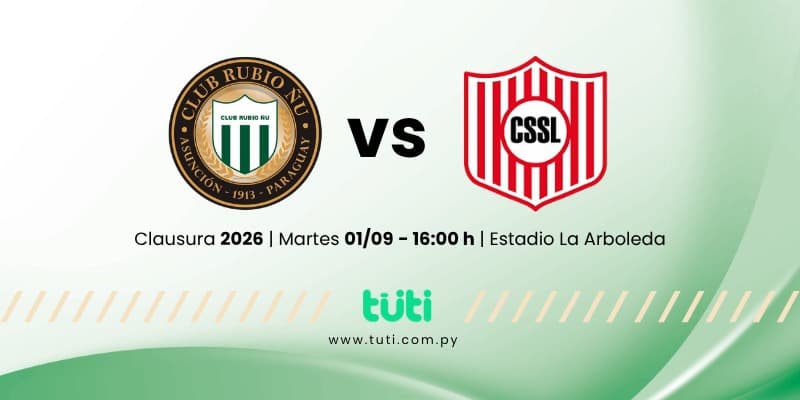 Imagen del evento Rubio Ñu vs. Sportivo San Lorenzo