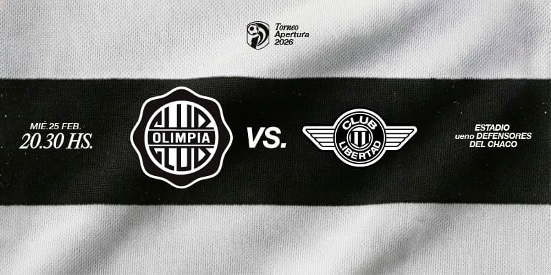 Imagen del evento OLIMPIA vs Libertad - Torneo Apertura 2026 - Fecha 7